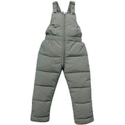 Boys Toddler Classic Snow Bib Ski Snowsuit, Invisible Zipper Leg Openings for Diaper Changes 6 Months-3 Years