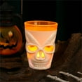 thumbnail image 2 of LHWEN Hallowe-en Glow Wine Glass LED Lights Atmosphere Set Props Party Decoration White Orange Purple Black Light Up Glasses Halloween Party Supplies LED Electronic Light Glasses Party Props, 2 of 4