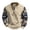 Khaki, variant on Men's Casual Color Block Digital Print Round Neck Long Sleeve Half-Zip Pullover Sweatshirt - Trendy Streetwear, Comfort Fit, Lightweight & Soft Fabric,Army Green,L