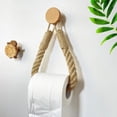 thumbnail image 5 of Portarrollos de papel higiénico de sisal, portarrollos de madera de sisal vintage para baño oso de fresa Electrónica, 5 of 5