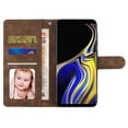 thumbnail image 6 of Suited for Samsung Galaxy Note 9 Case 2018 Released, Premium PU Leather Shockproof Cards Slots Flip Holder Wallet Cover with Hand Strap Drop Protective Case For Samsung Galaxy Note 9,Brown, 6 of 8