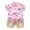 Pink, variant on Hiijoy Toddler Boys Outfits Summer Short Sleeve Button-Down Shirt Shorts Set, Sizes 2-3T