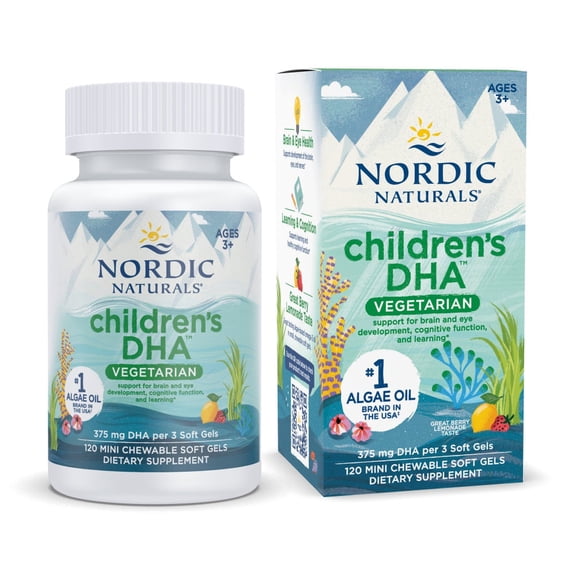 Nordic Naturals Children's DHA Vegetarian Soft Gels - 120 count
