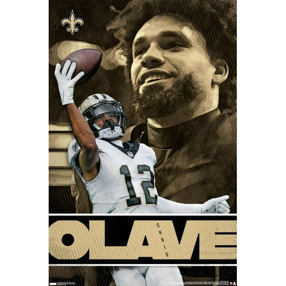 NFL New Orleans Saints - Chris Olave 24 Wall Poster, 22.375" x 34"