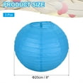 thumbnail image 2 of Uxcell Round Paper Lanterns, Decorative Hanging Lanterns Lamp Party Decorations for Birthday Wedding Home Navy Blue 8 in, 2 of 6