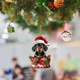 thumbnail image 4 of Adorno colgante creativo para árbol de Navidad con forma de perro, regalo navideño, material de buena calidad, uso versátil, 4 of 6