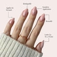 thumbnail image 3 of Set de 30 pantalones cortos Glamnetic First Kiss de Press On Nails, color rosa almendra, 3 of 6