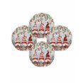 thumbnail image 7 of 13 Inch Round Placemats Set of 4, Grey Christmas Non Slip Heat Insulation PP Table Mats, Gnomes Xmas Tree Poinsettia Eucalyptus Washable Place Mats for Kitchen Dining Party Table Decor, 7 of 7
