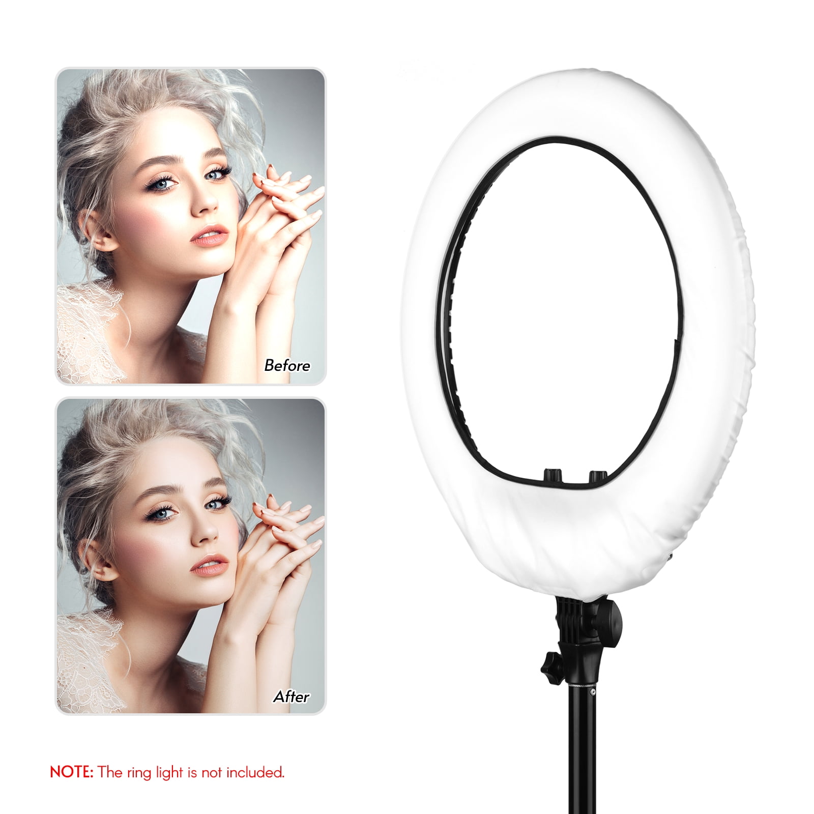 18 Inch Ring Light Diffuser Cloth for Live Stream Makeup Product