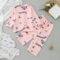 thumbnail image 5 of ZRBYWB Toddler Boy Girl Outfits Long Sleeve Cartoon Print Warm T Shirt Tops Pants Outfits Fashion, 5 of 5