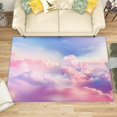 thumbnail image 1 of 3x5 Rug, Cloud Door Mat Washable Non Slip Soft for Entryway, Girls Pink Purple Rug, Kids Nursery Cute Carpet, Cloud Home Decor & Gifts, 1 of 7