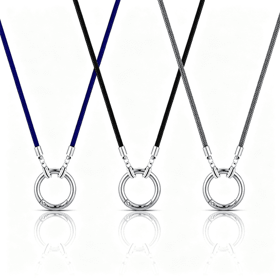 CUDIAO 3 Pcs Eyeglass Holder Necklace Ring Glasses Holder Strap Chain Loop Ring Reading Sunglasses Necklace for Women Men Glasses Lanyard