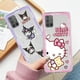 thumbnail image 5 of Kuromi Hello Kitty Cinnamoroll Cute Clear Case For Samsung Galaxy A52 A12 A51 A32 A21s A71 A34 A22 50 A70 A24 A72 5G Phone Cover, 5 of 5