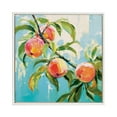 thumbnail image 3 of Kate and Laurel Sylvie Beaded Peach Tree Vintage Framed Canvas Wall Art by The Creative Bunch Studio, 22x22 White, Decorative Fruit Tree Art for Wall, 3 of 7