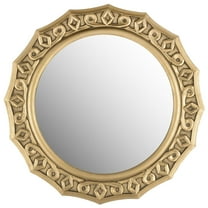 Safavieh Gossamer Lace Gold 25-inch Round Decorative Mirror - 25" x 25" x 0.8"