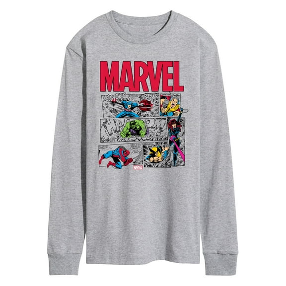 Marvel - Comic Book Panels - Men's Long Sleeve Graphic T-Shirt