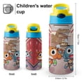 thumbnail image 2 of Amazing World of Gumball Kids Straw Water Bottle, Stainless Steel Vacuum Insulated Water Bottle for School Travel Sport, 2 of 8