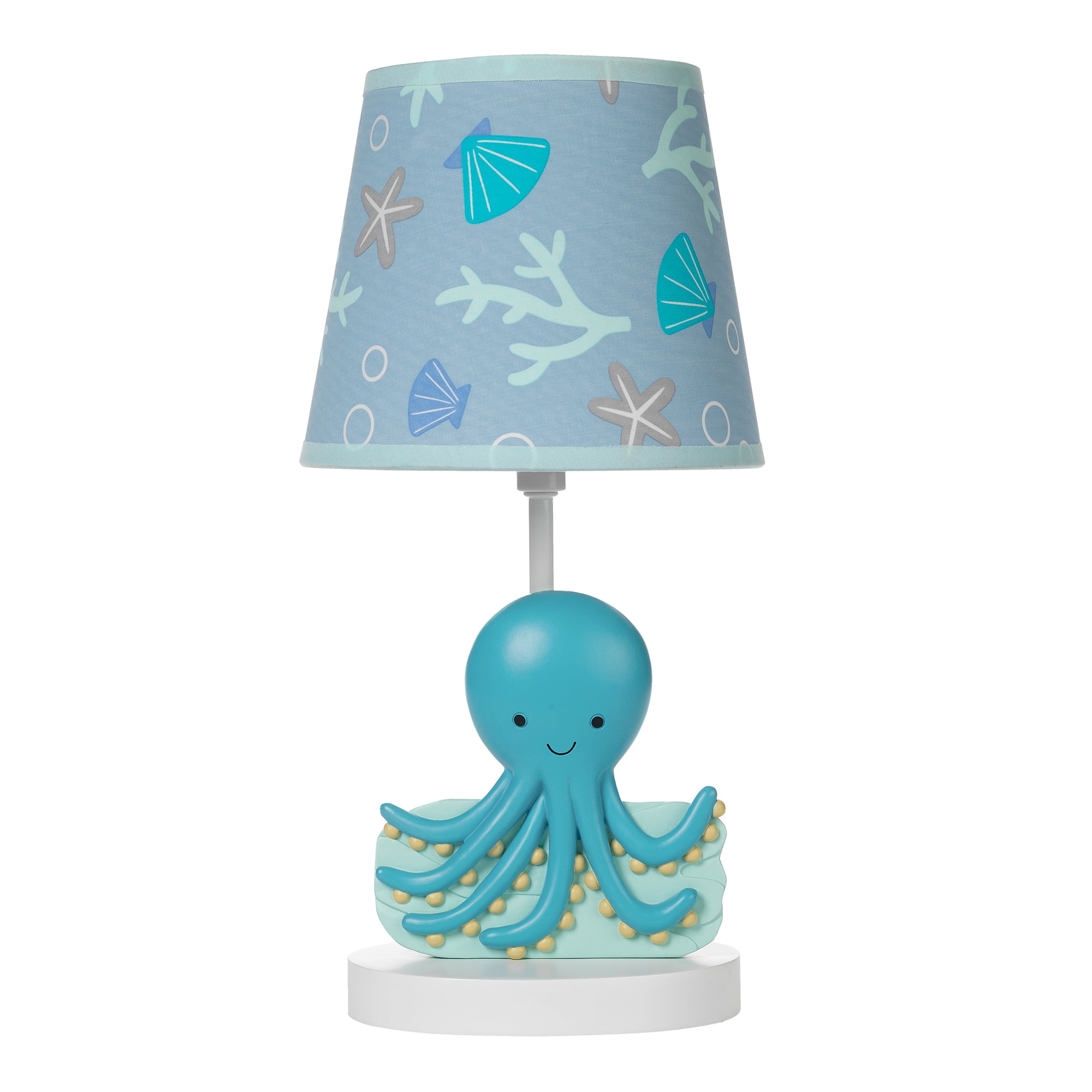 Floor lamp lampshade baby lamp nursery whale fish sea ocean