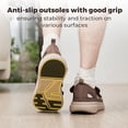 thumbnail image 4 of FitVille Wide Mens Closed Toe Sandals Outdoor Summer Comfort Diabetic Sandals for Men with Arch Support, Brown, 14 Wide, 4 of 8