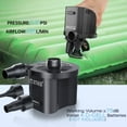 thumbnail image 6 of Battery Powered Blower for Inflatables, Quick Fill Electric Air Pump with 3 Nozzles, Portable for Mattress, Pool Floats, Camping, Outdoor Gear, Black, 6 of 6