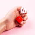 thumbnail image 3 of 2 Pieces Opaque 25mm Six Sided Set Heart Pattern Roleplaying Table Game, 3 of 10
