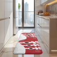 thumbnail image 4 of Red Christmas Reindeer Pattern Kitchen Rug Mat,Kitchen Runner Rugs Non Skid Washable,Decorative Kitchen Floor Mats for Kitchen,Sink,Laundry,17"x47.2", 4 of 7