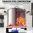 thumbnail image 4 of Stockpot Cooks Standard de acero inoxidable 18/10, 12 L, con tapa, 4 of 8