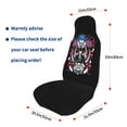 thumbnail image 4 of Death Note Ryuk Car Seat Covers 2 Pcs Seat Protector Cover Universal Front Vehicle Seat Protector For Auto Truck Van Suv Sedan Vehicle, 4 of 9