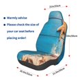 thumbnail image 3 of Daiia Shells and Starfish Printed Car Seat Cover - Waterproof & Sweatproof - Universal Fit, Machine Washable, Non-Slip - Seat Protector for Car, Truck, SUV, Van (1 Pack), 3 of 5