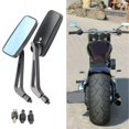 thumbnail image 3 of 2 Pcs Handle Bar Rearview Mirrors Multi Angle Rotation Oval Rearview Mirror For Motorcycle Electric Vehicles, 3 of 3