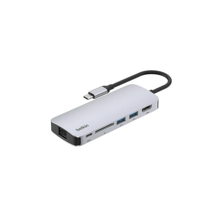 Belkin CONNECT USB-C 6-in-1 Multiport Hub - Docking station - USB-C - HDMI - 1GbE