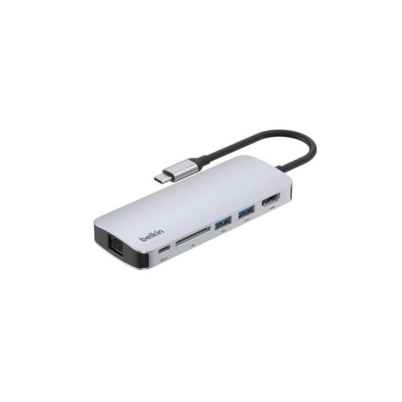 Belkin CONNECT USB-C 6-in-1 Multiport Hub - Docking station - USB-C - HDMI - 1GbE