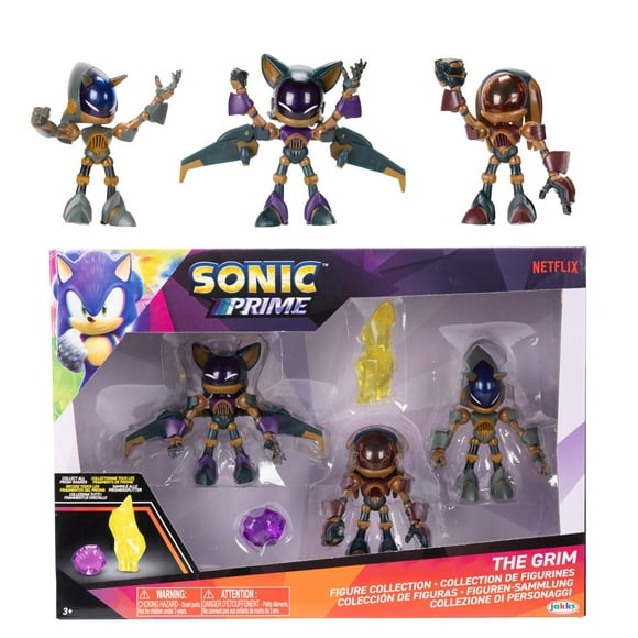 Figuras de acción Sonic Prime The Grim de 2.5 pulgadas, 5 piezas