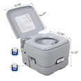 thumbnail image 5 of Jaxpety 2.6 Gallon Camping Toilet Outdoor Porta Potty for RV Travel, Camping, Boating, Hospital, Truck, 5 of 22