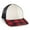 Stone/black/red, variant on Outdoor Cap OC771P Slight Pre-Curved Sublimated Visor-Stone/Black/Red