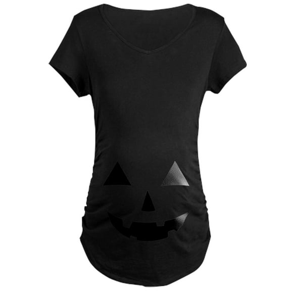CafePress - Jack O Lantern Maternity T Shirt - Maternity Dark T-Shirt