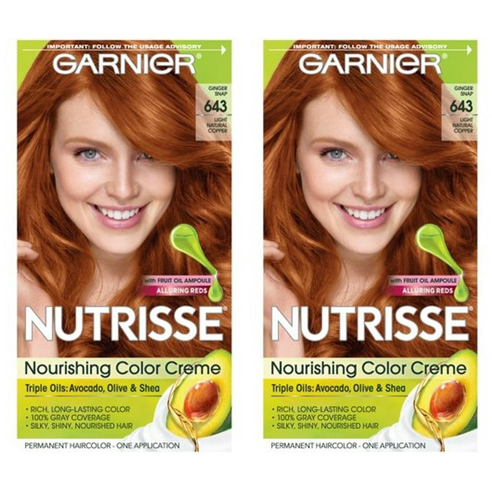 (2 pack) Garnier Nutrisse Nourishing Hair Color Creme, 643