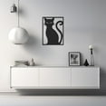 thumbnail image 3 of LaModaHome Modern Metal Wall Art, Cat Silhouette Decor, Contemporary Feline Metalwork, Home Accent,Kitty Figurine, Chic Pet Artwork,Unique Wall HangingHome Decoration Gift -31.5"x40.9"/80x104cm, 3 of 5