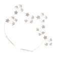 thumbnail image 1 of flor de cristal de brillo en forma de corazón pelo pelo clip de pelo niñas mujer casco Sunnimix Nupcial Hair Vine, 1 of 8