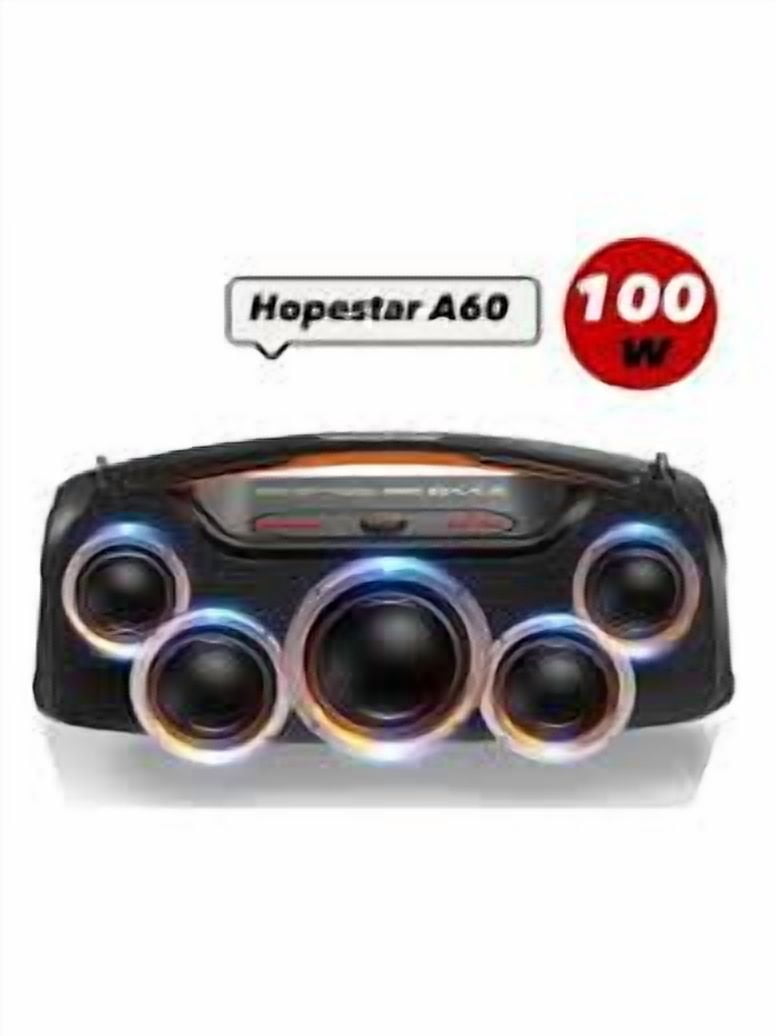 Hopestar 100W Wireless Bluetooth Speaker with Microphone & Carry Handle, Portable, Powerful Sound