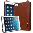 thumbnail image 4 of for 7.9-Inch iPad Mini 5th/4th/3rd/2nd/1st Generation - Shockproof Durable Premium PU Leather Cover with Kickstand, Business Style, Hand Strap Feature For iPad mini 5 4 3 2 1,Brown, 4 of 5
