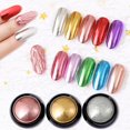 thumbnail image 2 of 2ml Super Shine Ultra Thin Metallic Mirror Nail Art Powder Manicure Decoration, 2 of 10