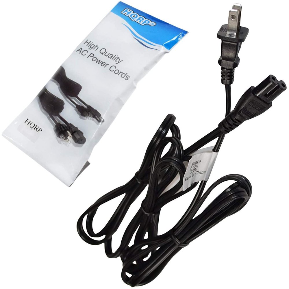 HQRP 10ft AC Power Cord works with Samsung DAE750 HTFM53 HTH4500 HTH5500W HTH6500WM HTHM55