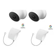 Google Nest Camera 2pk with BONUS Anti-Theft Mount 2pk
