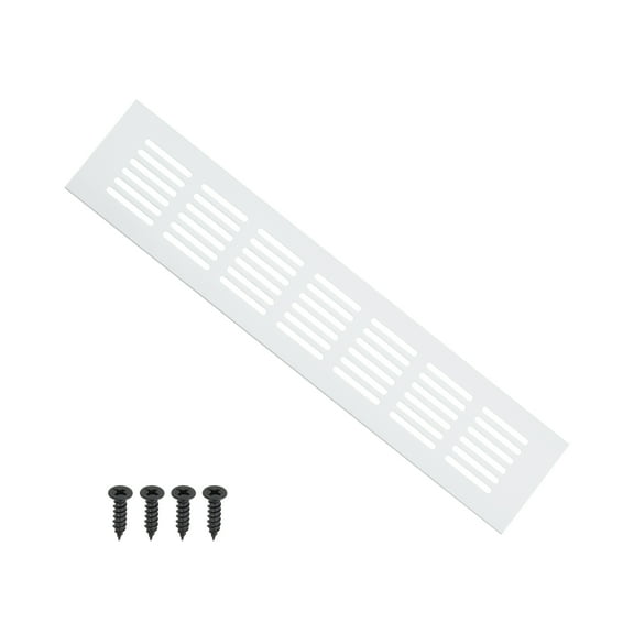Uxcell 12 x 2.4 Inch Door Air Vent Cover, 1 Pcs Heavy Duty Grille Ventilation