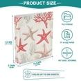 thumbnail image 3 of FORMRS 3 Ring Binder 1.5 inch with Pockets Set of 2 Clip Board 200 Sheets Capacity, Brown Starfish, 3 of 8