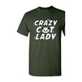 thumbnail image 1 of Crazy Cat Lady Cartoon Parody Funny DT Adult T-Shirt Tee, 1 of 2