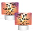 thumbnail image 2 of Fotbe Not All Who Wander Are Lost Pattern Acrylic Night Light Gift with 3 Color ModesTouch-Sensitive LED Lamp Perfect Gift for Mother's Day, Birthday, or Christmas, 2 of 9