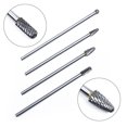 thumbnail image 2 of 4Pcs/set Rotary Burr 1/4'' Shank 6'' inch Long Reach Double Cut Carbide Tool Kit, 2 of 11