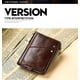 thumbnail image 4 of （brown）Genuine Leather Credit Card Wallet Holder,Credit Card Organizer for Women Men,Small Coin Purse Wallet Keychain, 4 of 5